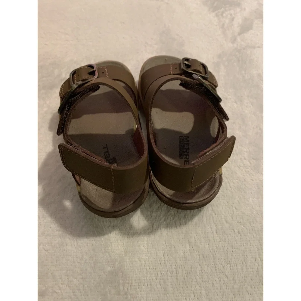 Merrell Brown Boys Bare Steps® Sandal Sandals Leather 6M NEW IN BOX